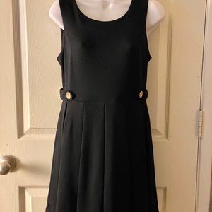 H & M Black Dress with Gold Buttons